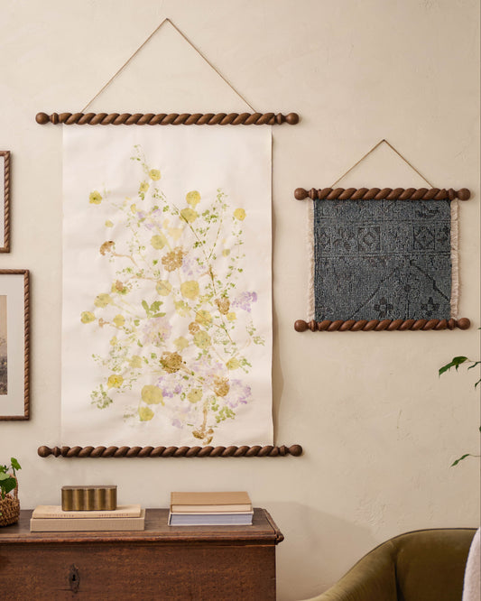 Turned Wood Poster Hanger Kit