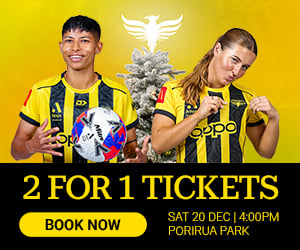 2 for 1 tickets | Book now | Sat 20 Dec | 4:00pm | Porirua Park