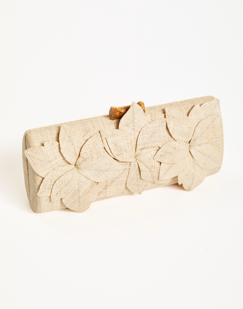 Image of Peridot Raffia Clutch