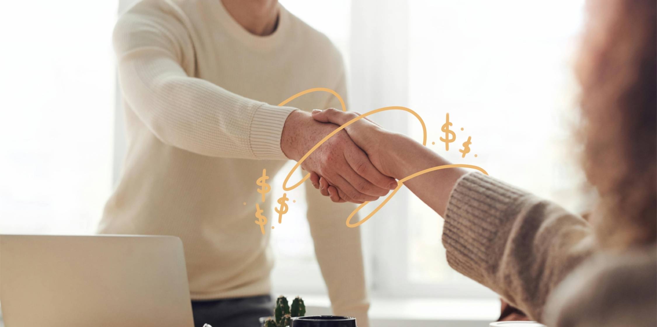 People doing a handshake