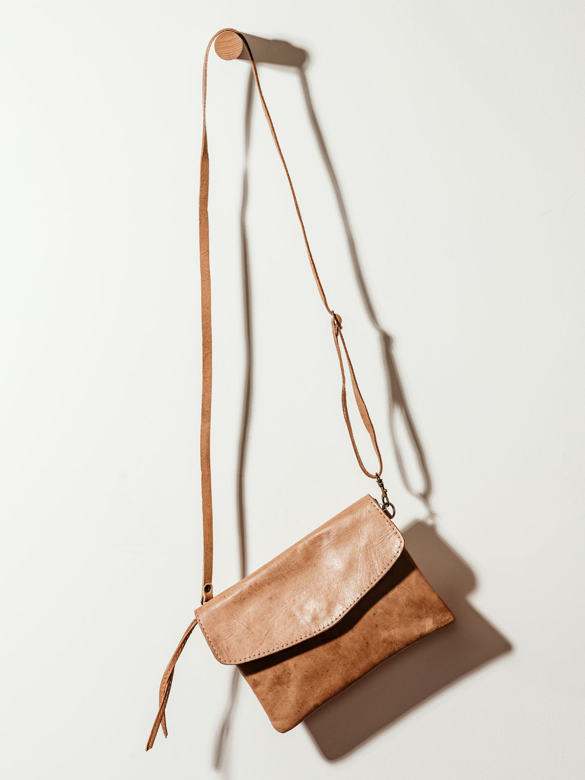 Image of Leather Crossbody Clutch