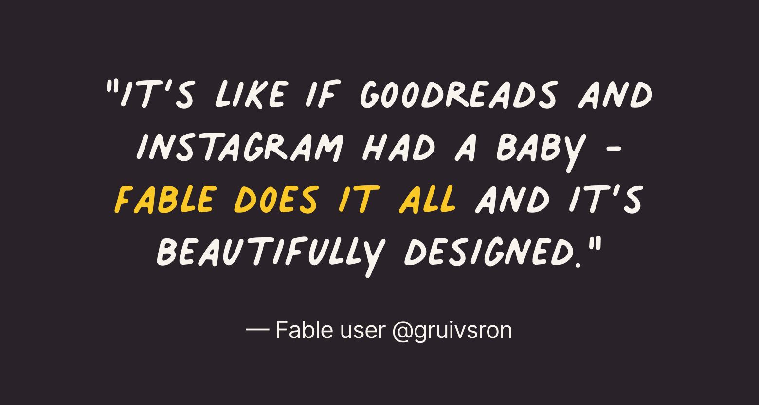 ''It's like if Goodreads and Instagram had a baby''