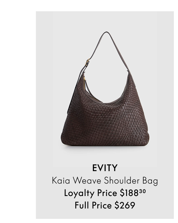 EVITY Kaia Weave Shoulder Bag