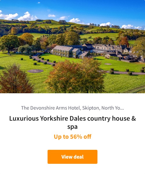 Luxurious Yorkshire Dales country house &amp; spa