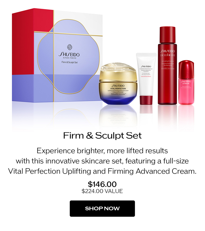 Experience brighter, more lifted results with this innovative skincare set, featuring a full-size Vital Perfection Uplifting and Firming Advanced Cream.