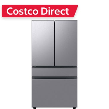 Samsung 23 cu. ft. Bespoke Counter Depth 4-Door French Door Refrigerator with Beverage Center