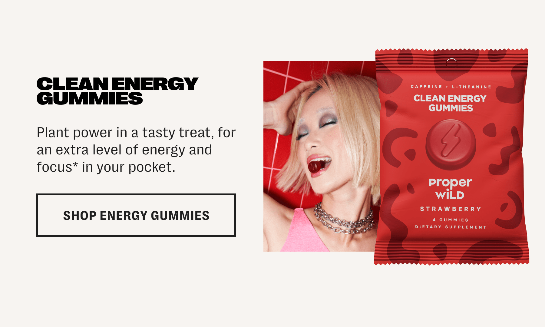 clean energy gummies - plant power in a tasty treat, for an extra level of energy and focus* in your pocket. - shop energy gummies