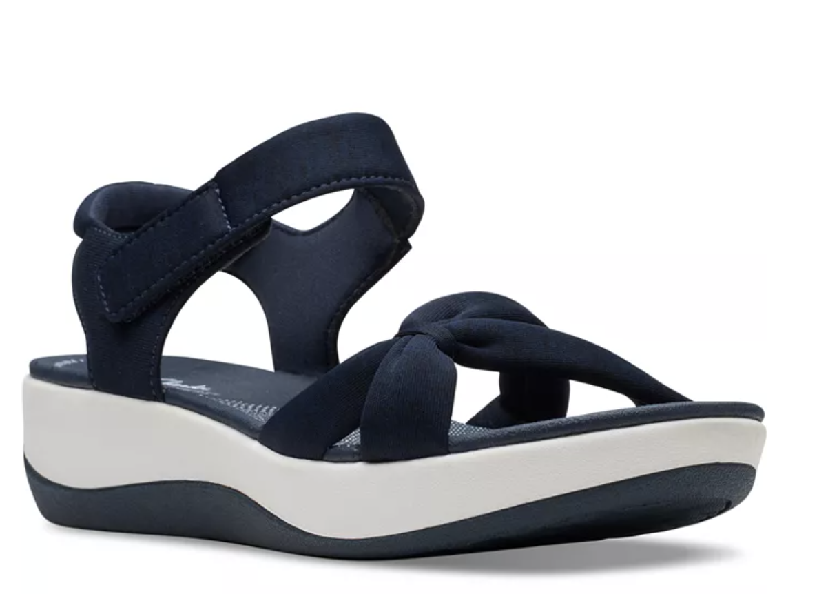 Clarks BreezeRae Sara Wedge Sandals