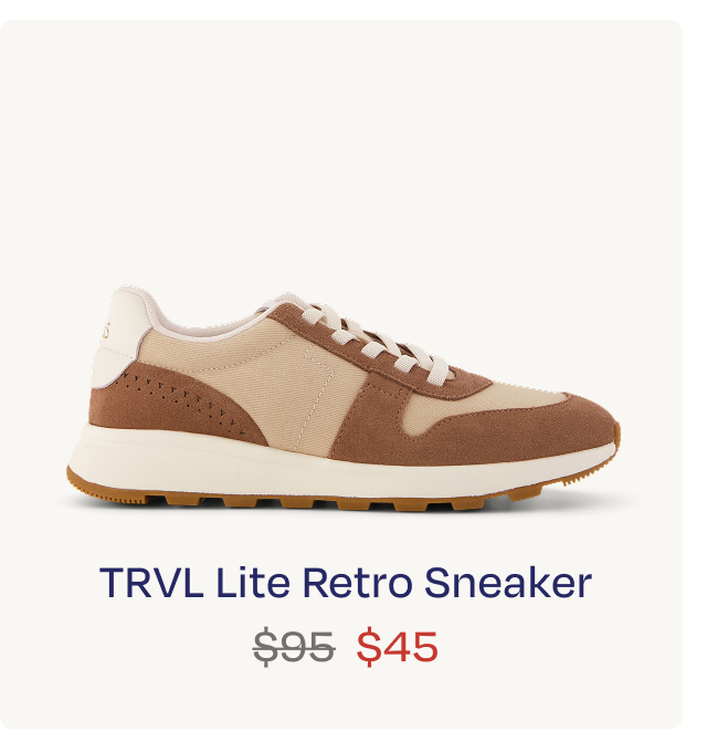 TRVL LITE Retro Runner Sneaker