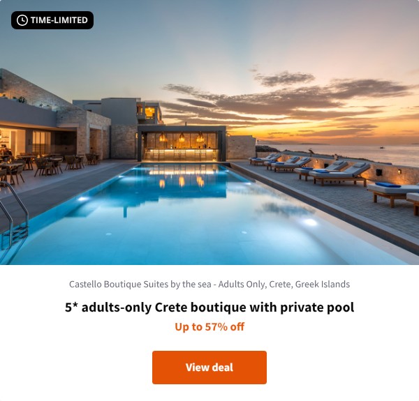 5* adults-only Crete boutique with private pool