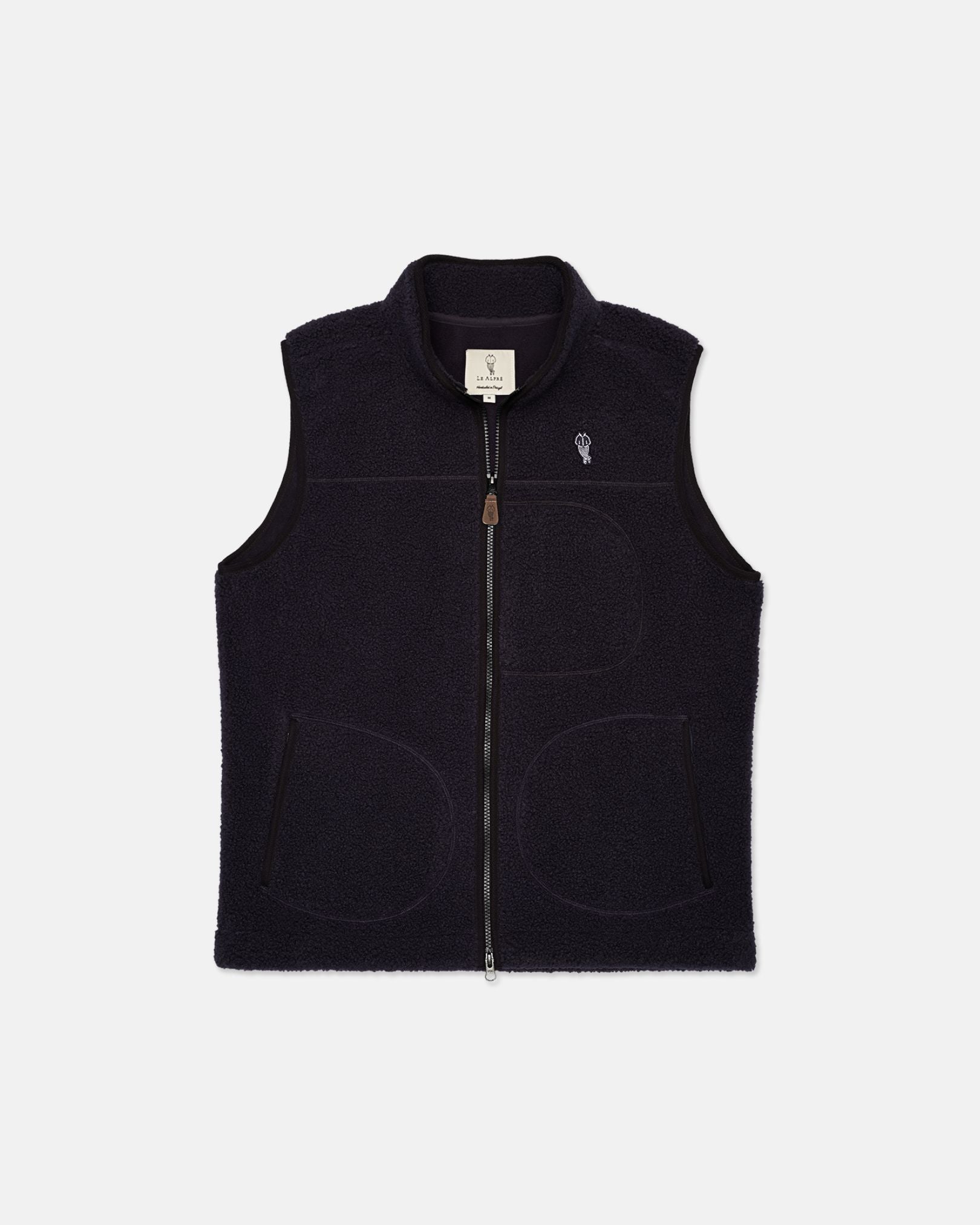 Image of Alfré Navy Fleece Gilet