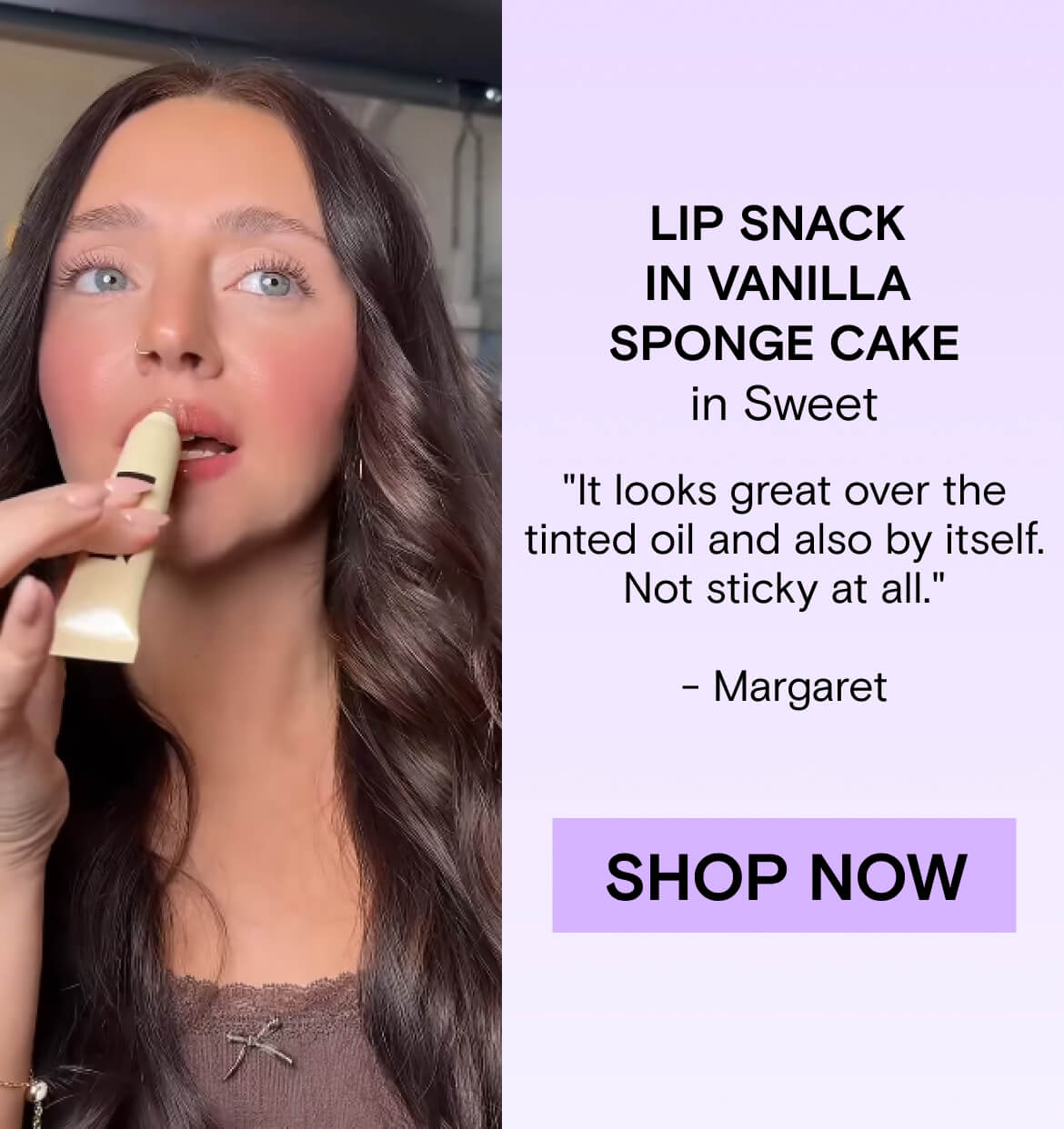 Lip Snack in Vanilla Sponge Cake
