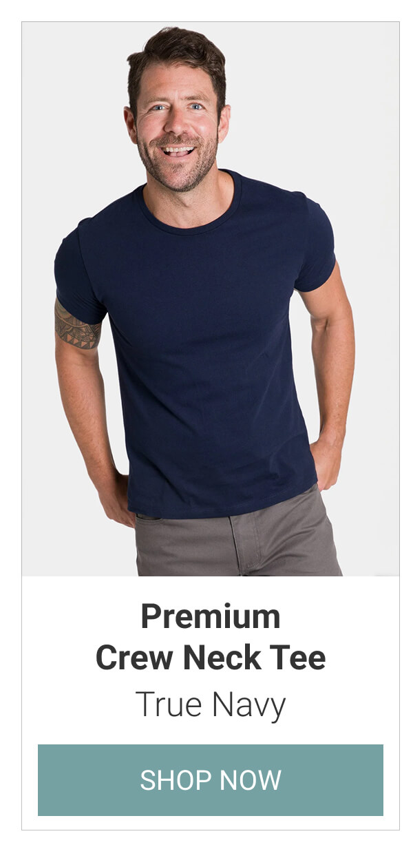 True Navy Crew Neck Tee