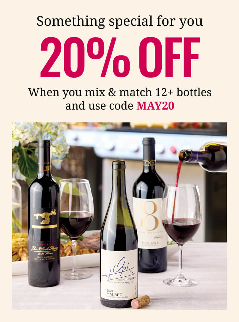 20% off when you mix and match 12+ bottles