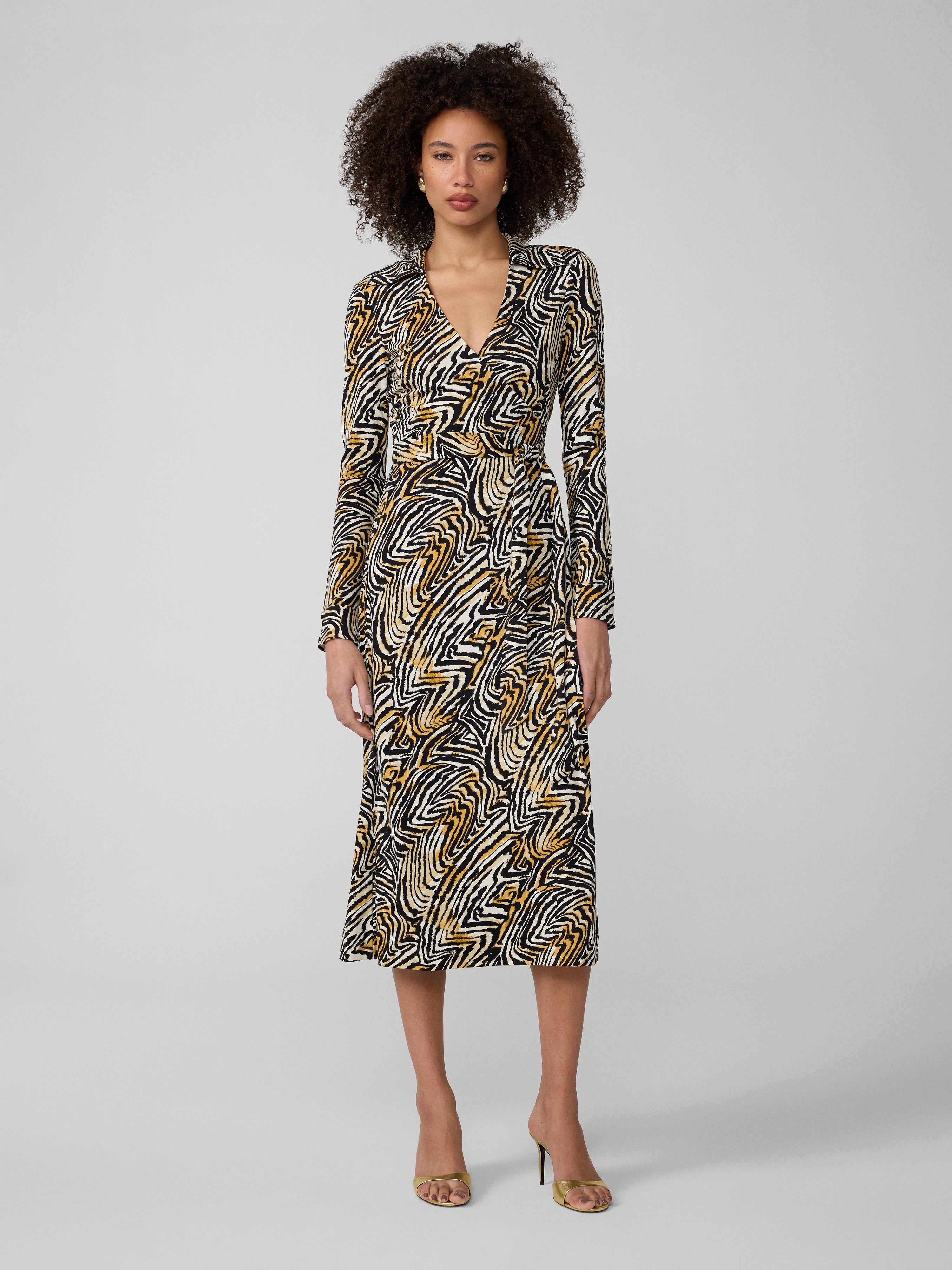 Image of Abigail Midi Wrap Dress