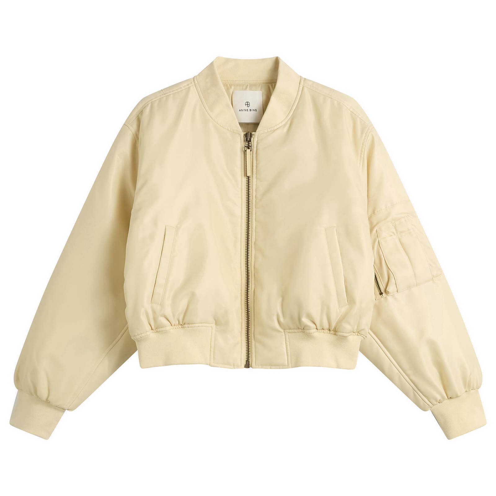 Anine Bing Cropped Leon Bomber