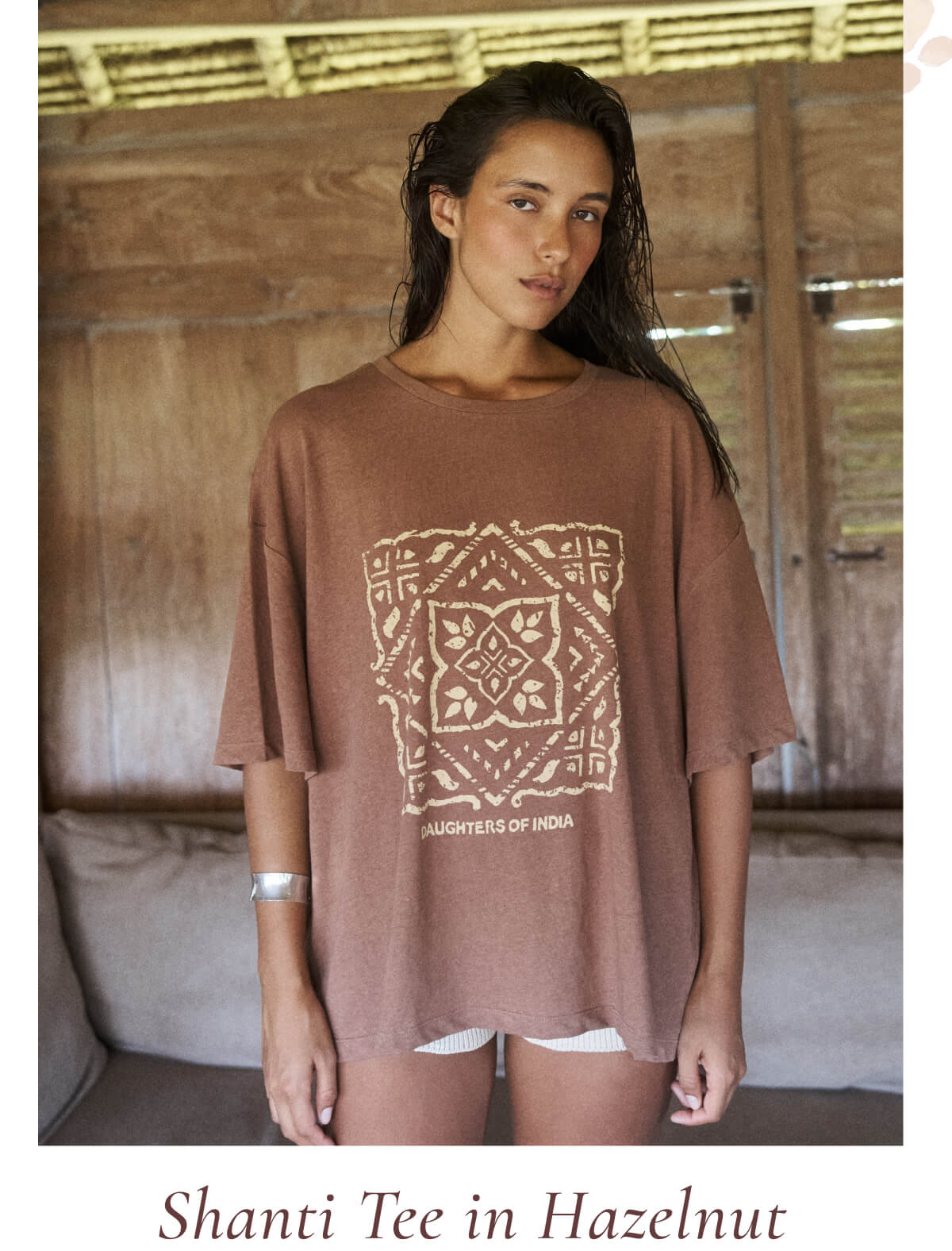 Shanti Tee in Hazel
