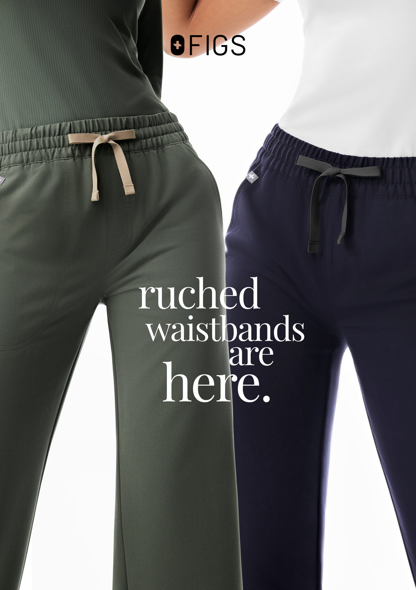 The obsession-worthy pants you know and love, now with ruched waistbands. Soft, stretchy, flattering—and so. much. fun.