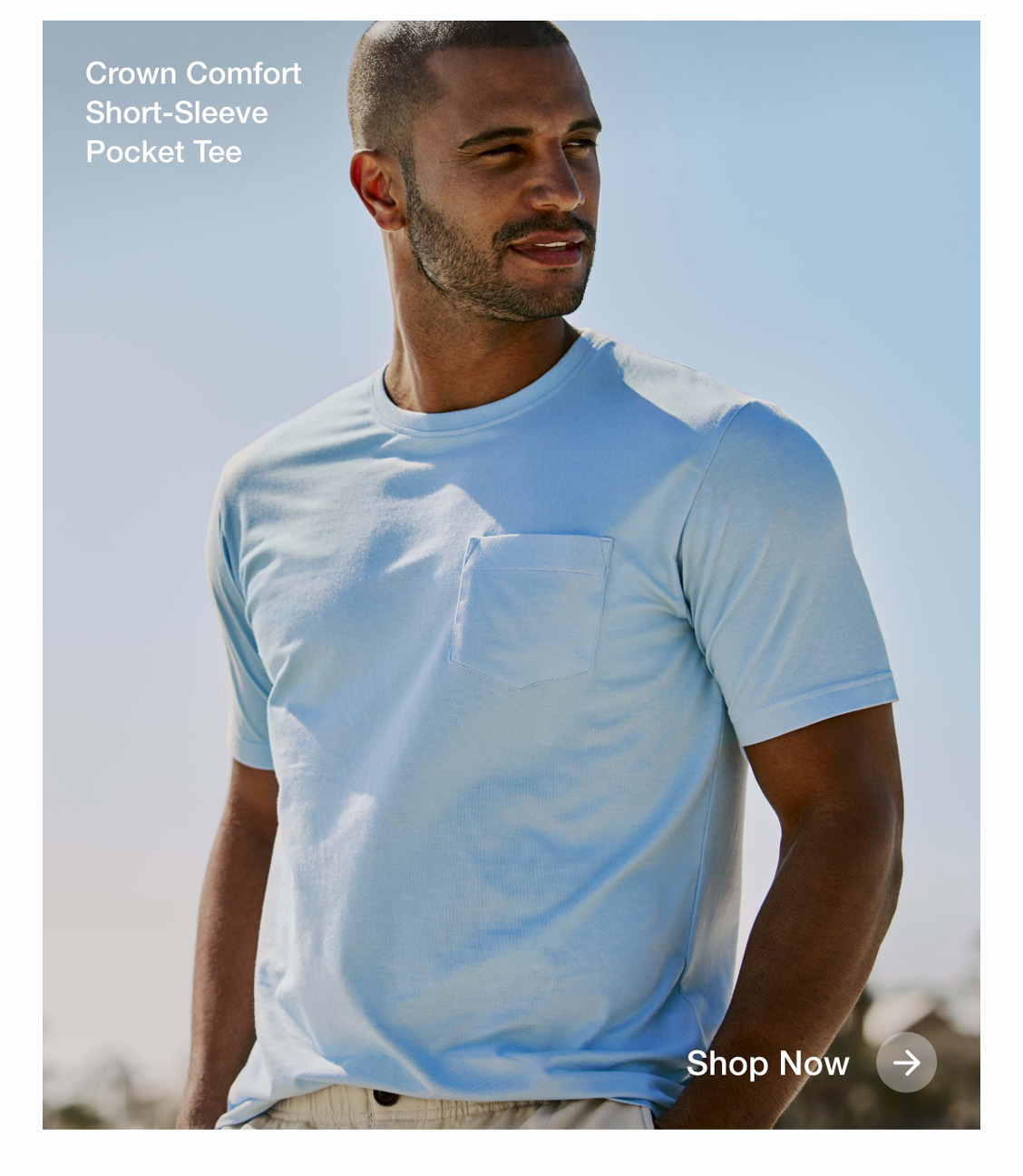 Crown Comfort Short-Sleeve Pocket Tee - Shop Now