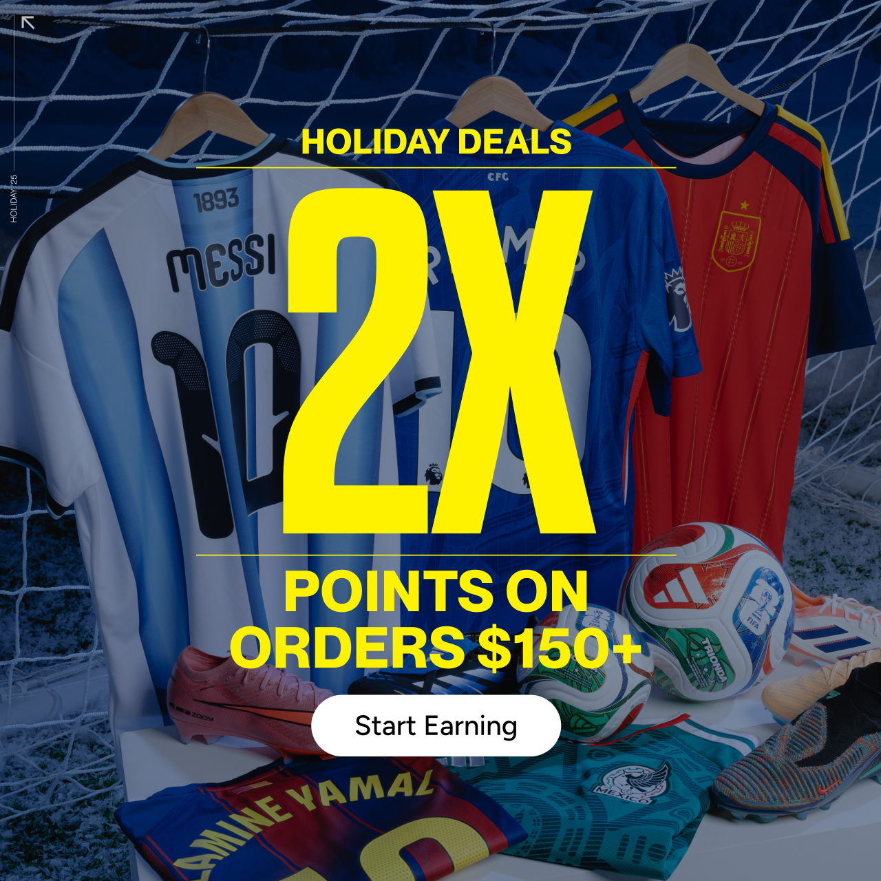 2X Goal Club points on orders $150+