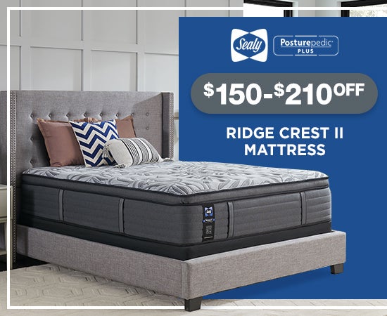 $150 - $210 OFF Ridge crest II mattress