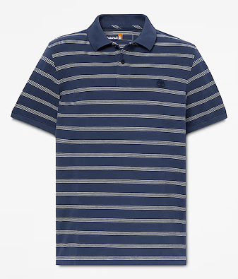 Men's Millers River Striped Short-Sleeve Polo