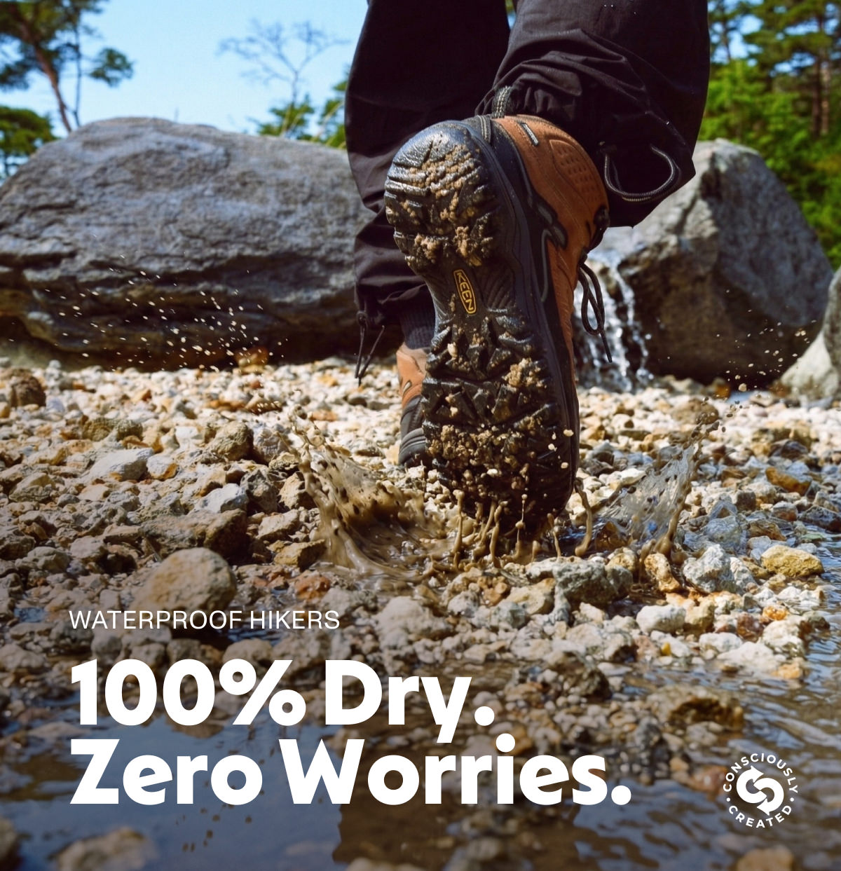 Waterproof Hikers: 100% Dry. Zero Worries.