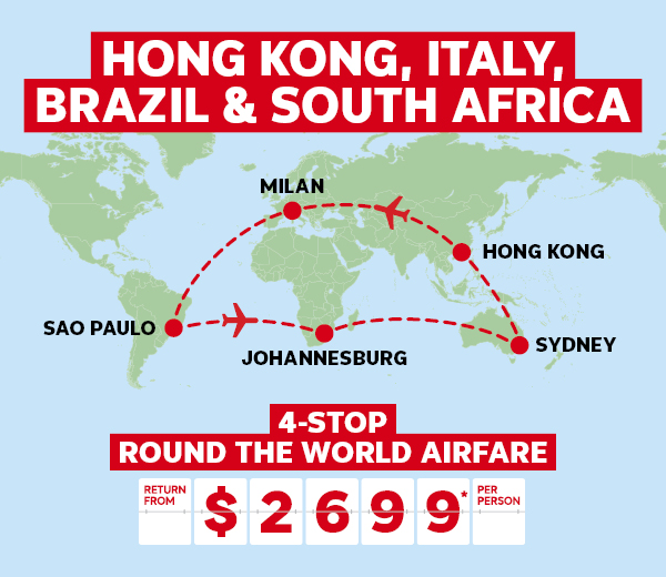 ROUND THE WORLD FLIGHTS!