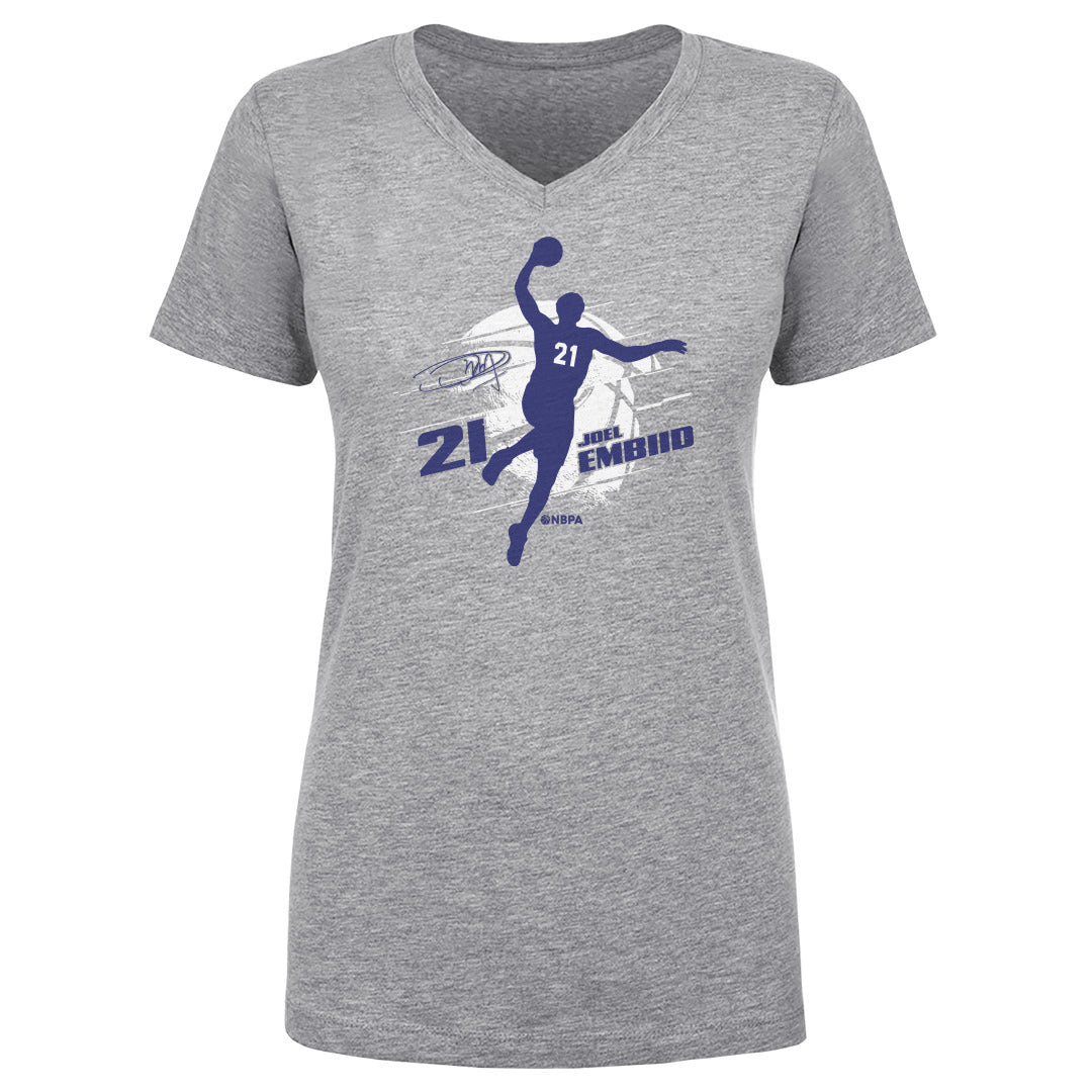 Image of Joel Embiid Philadelphia Silhouette WHT