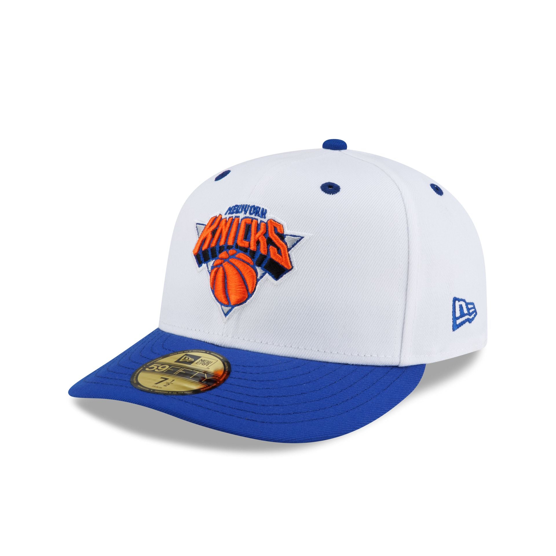 Image of New York Knicks Hardwood Classics 90s White 59FIFTY Fitted Hat