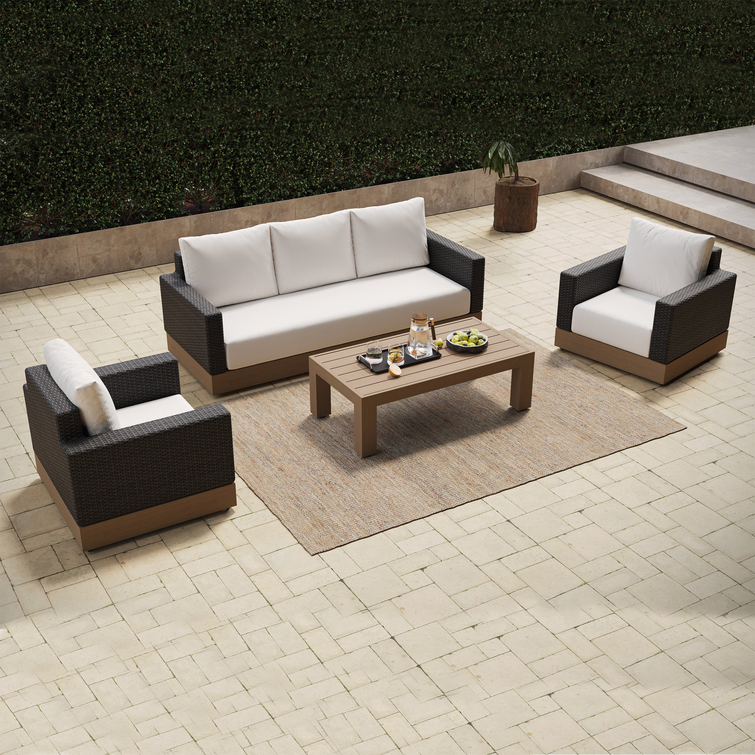 OTTA Outdoor Laurel 4-Piece Outdoor Patio Seating Set