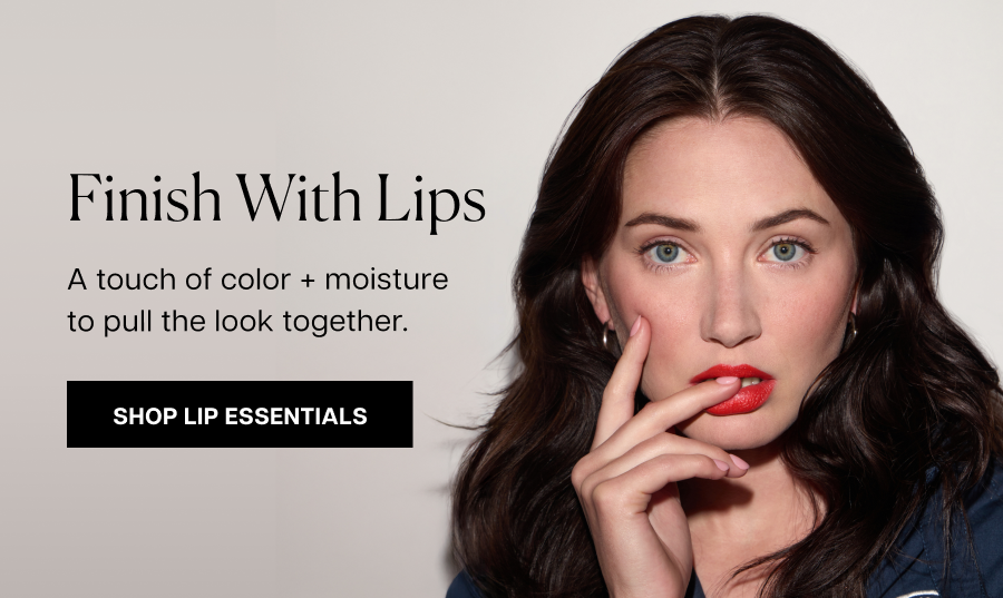 Finish with lips. A touch of color + moisture to pull the look together.