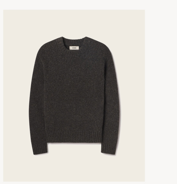 Seastack Wool Tweed Crew