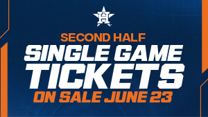 Second Half Single Game Tickets on sale June 23