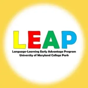 LEAP logo: Language-Learning Advantage Program, University of Maryland College Park