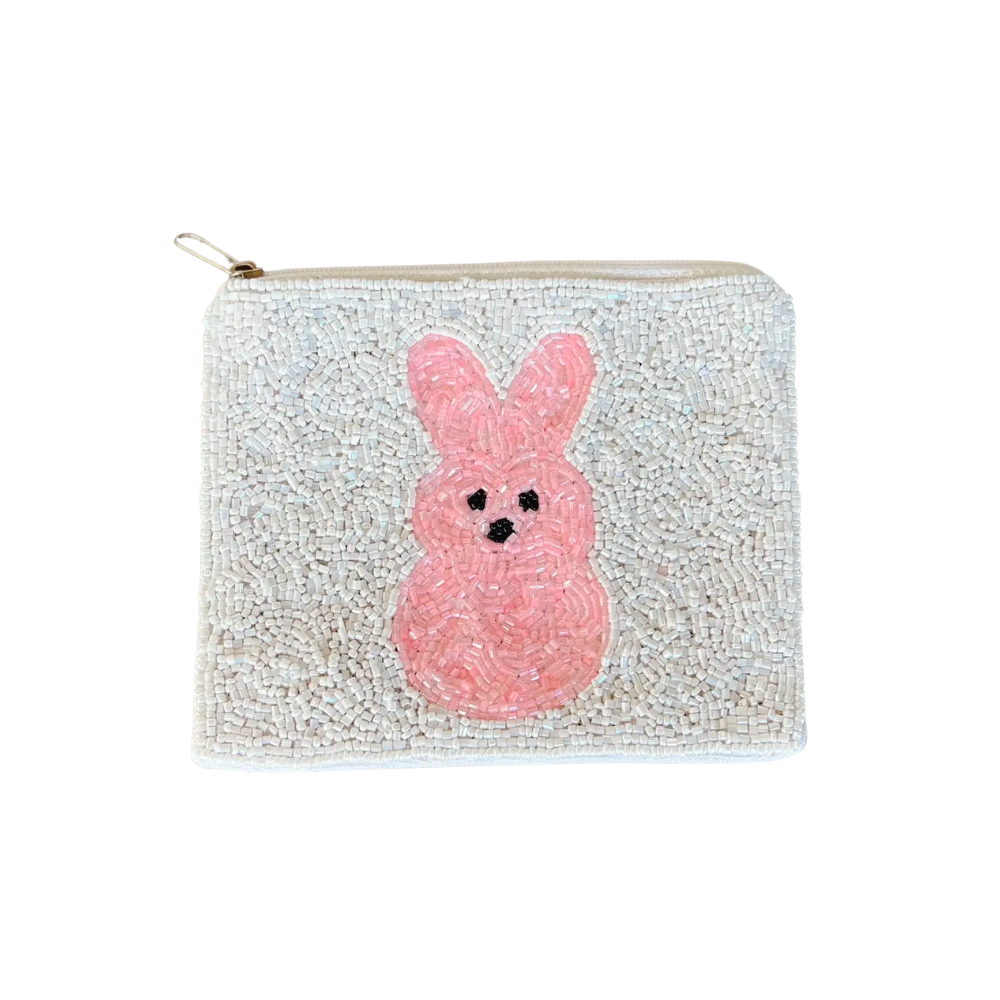 Image of Easter Peep Beaded Coin Purse