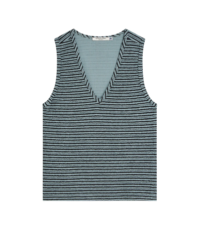Stripe V-Neck Tank