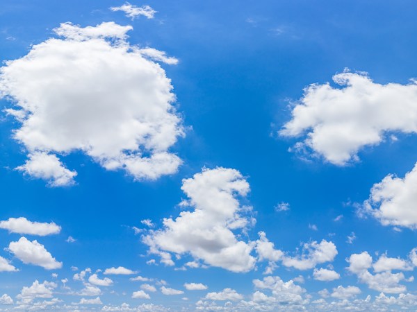Blue sky.