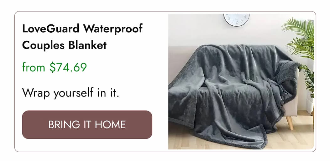 LoveGuard Waterproof Couples Blanket