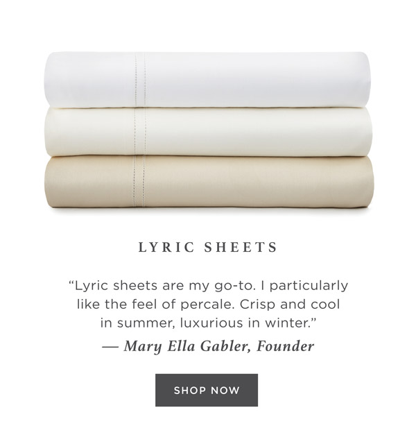 Lyric Percale Sheet Set