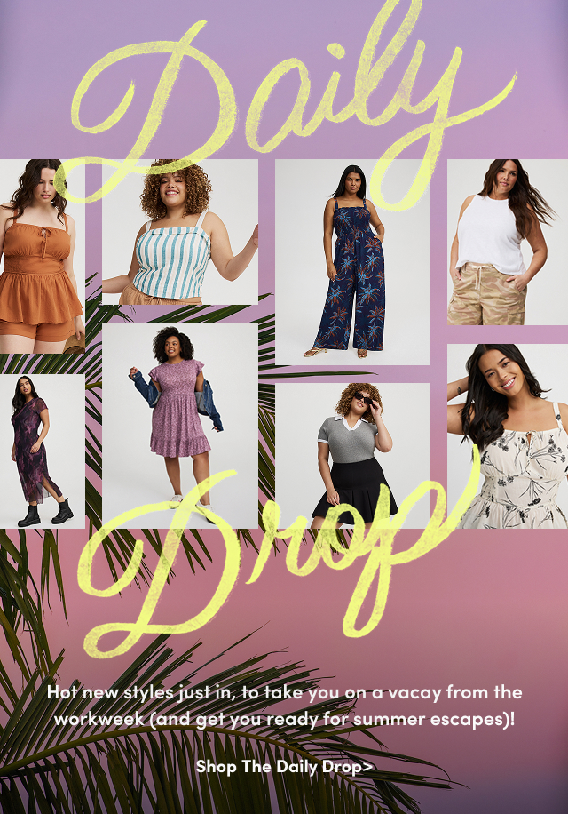 Daily drop | Hot new styles just in, to take you on a vacay from the workweek (and get you ready for summer escapes)! | Shop The Daily Drop > 