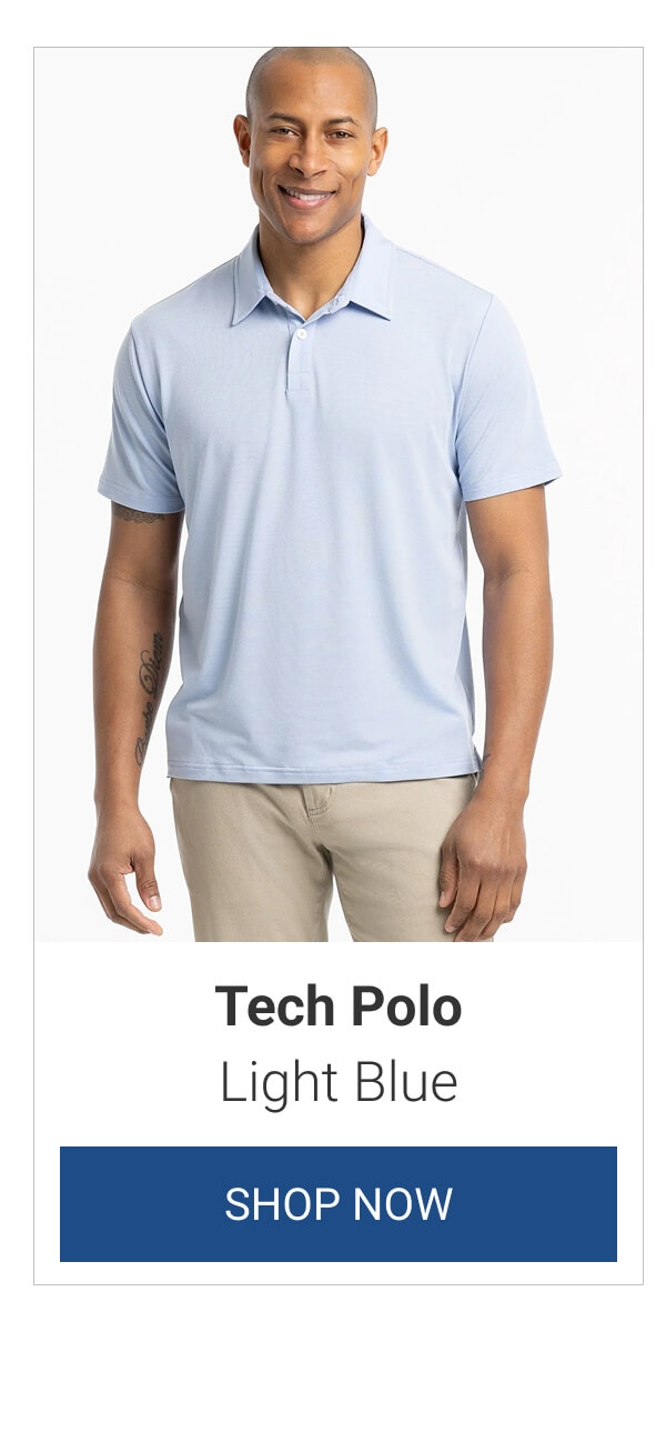 Light Blue Tech Polo