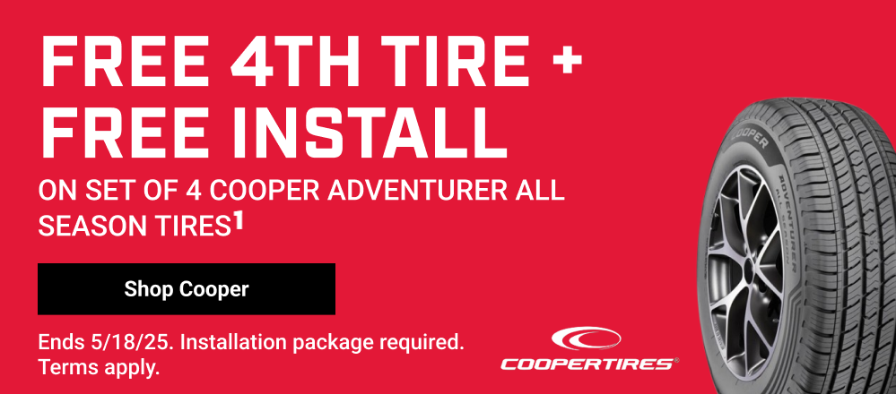 FREE 4TH TIRE + FREE INSTALL(1)