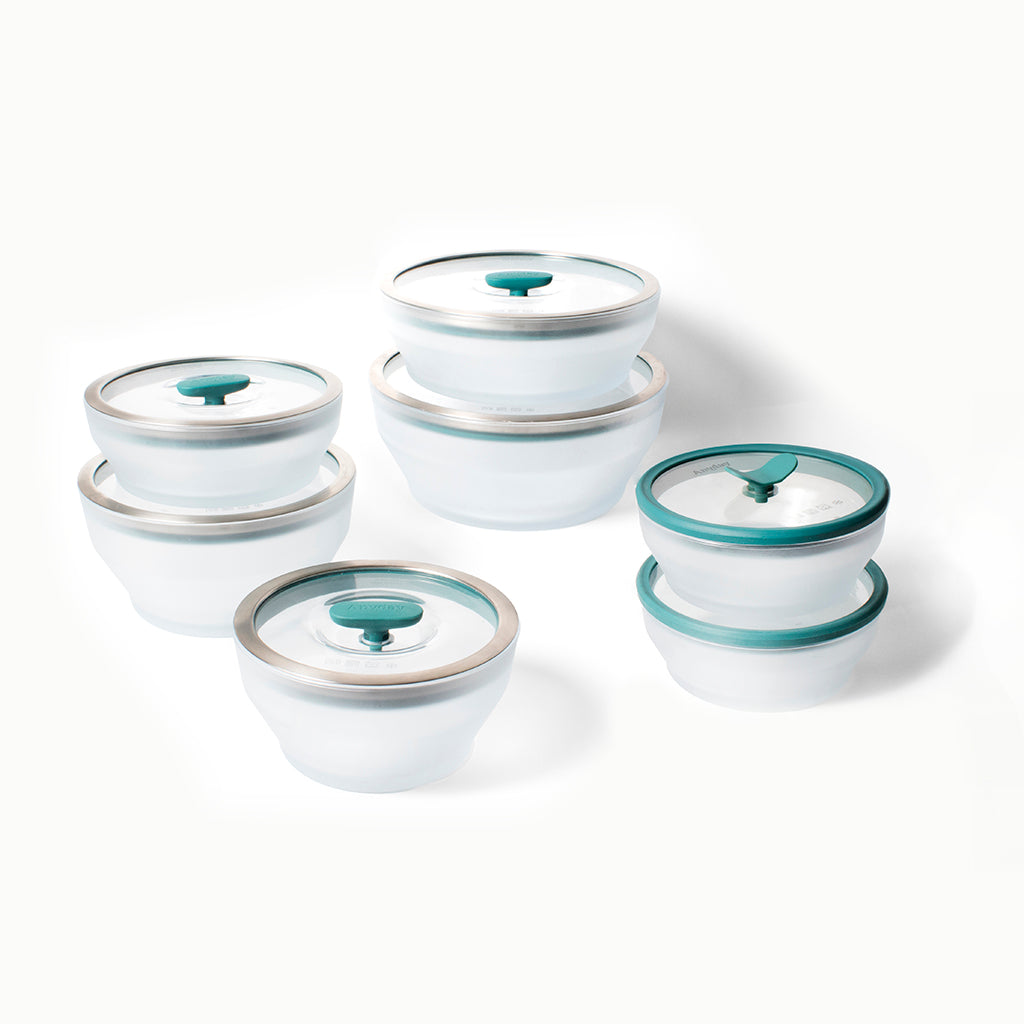 Image of 14-Piece Glass Round Dish Set