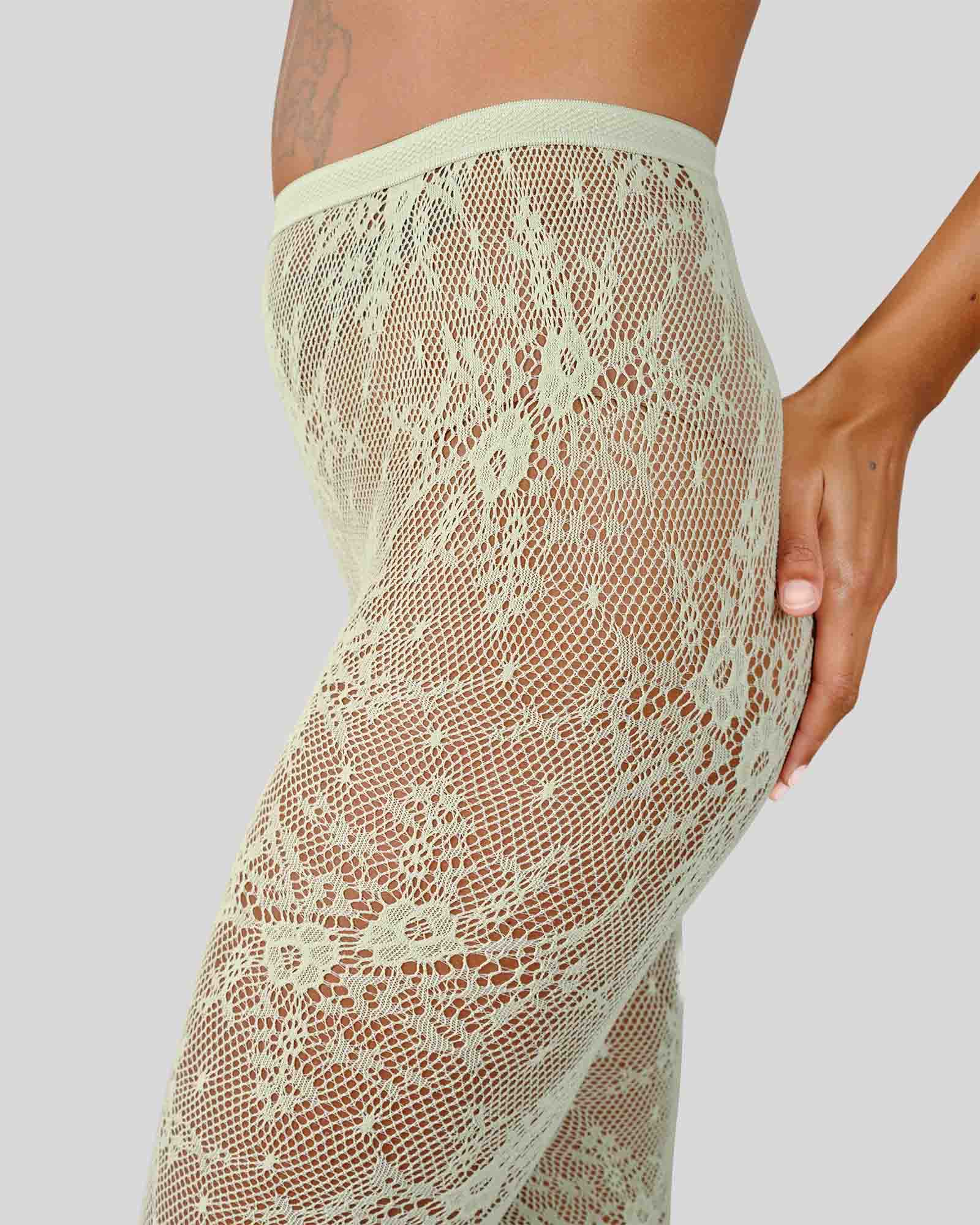 Rosa Lace Tights Mint