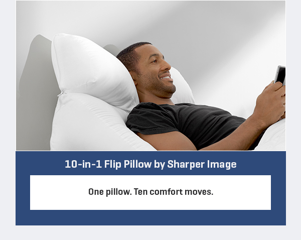 10-in-1 Flip Pillow by Sharper Image