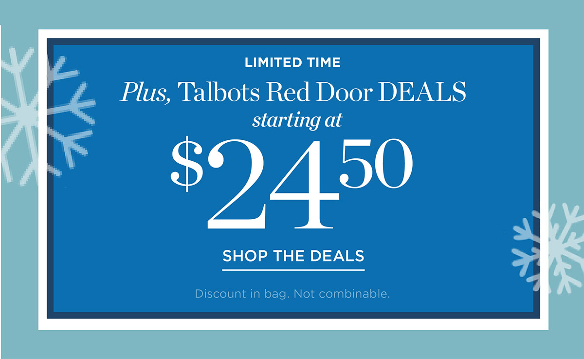 Limited Time! Red Door Deals starting at $24.50 | Shop The Deals