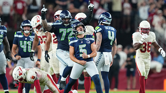  Celebration on the football field.