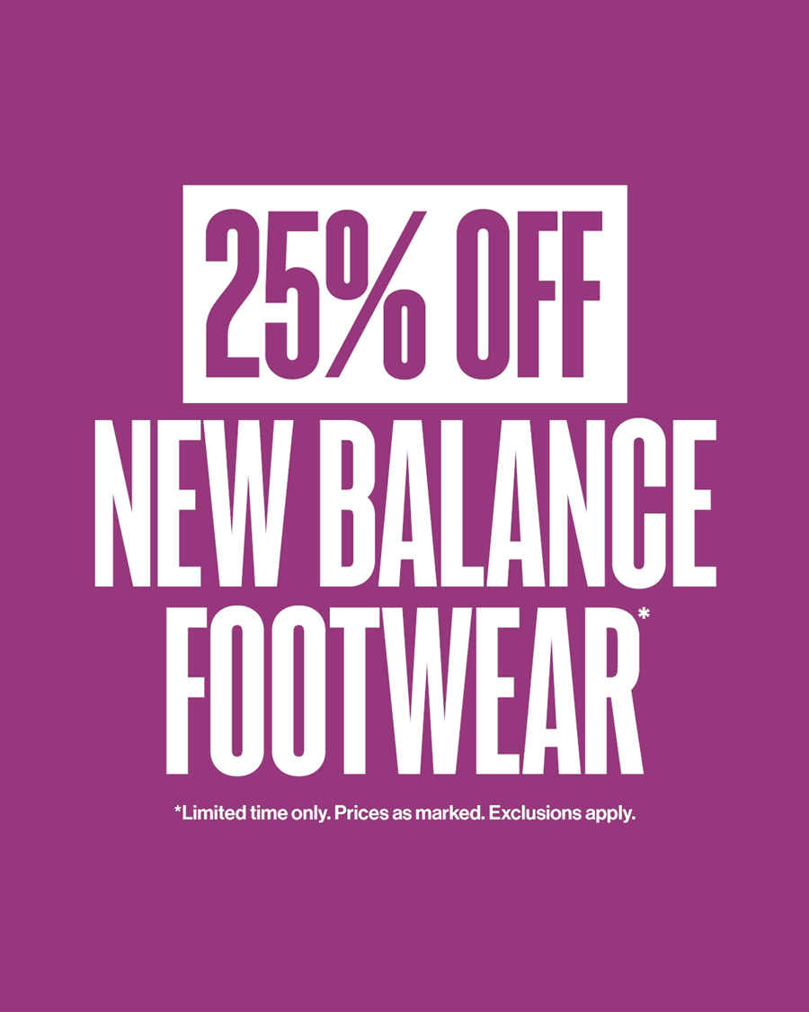 25% New Balance Sneaks Shop Now