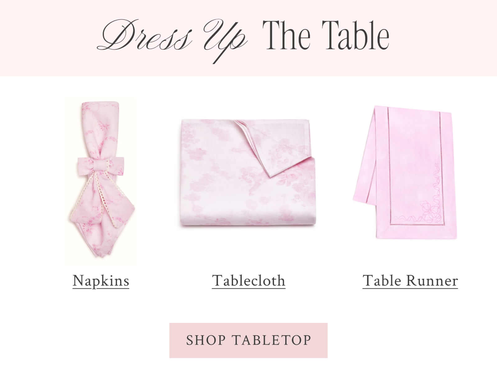 Dress Up The Table <SHOP TABLETOP>